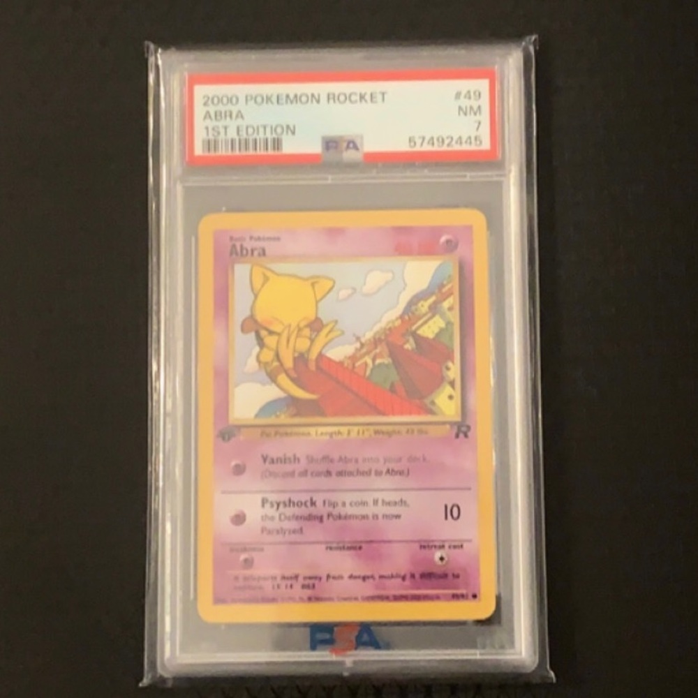 Abra 49/82 1st edition Pokemon Team Rocket (2000)